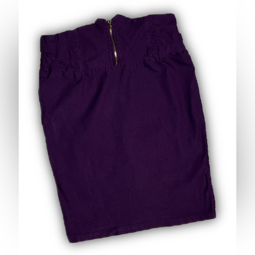 XL,High waisted, zipper detail, fitted, stretchy, pencil skirt